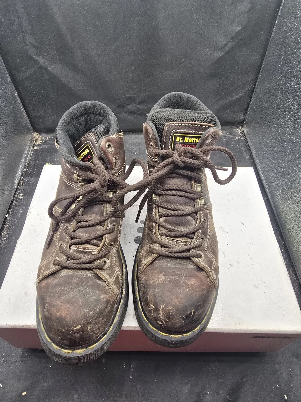Dr. Martens Brown‎ Leather Lace-Up Work Boots